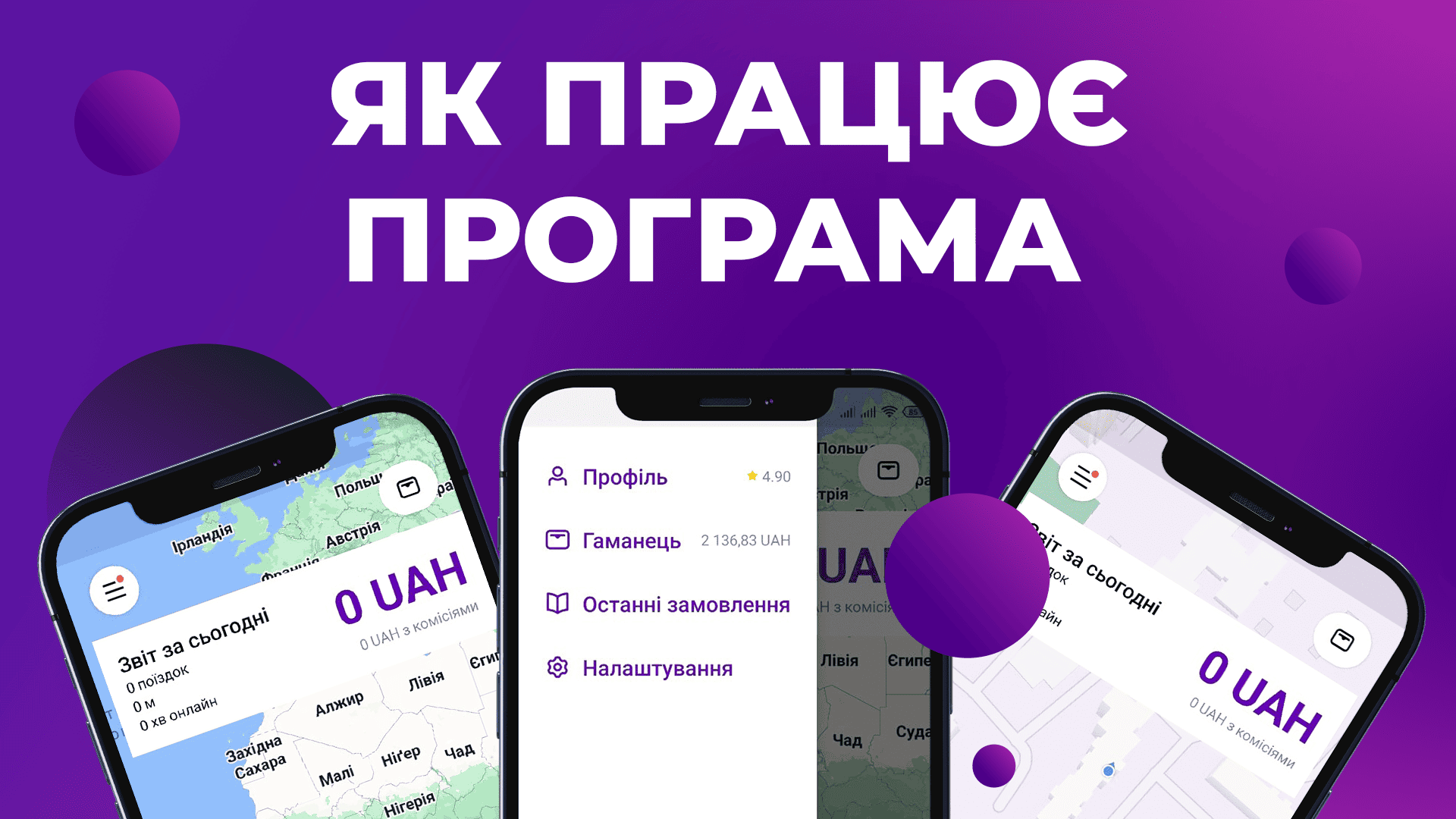 Як працює програма Aris-Taxi Driver?